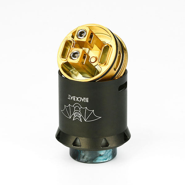 Captivape Black Bat RDA 25mm Rebuildable Dripping Atomizer - Premium Vape Tank for Cloud Chasing & Flavor Enhancement | Perfect for Advanced Vapers & DIY Enthusiasts