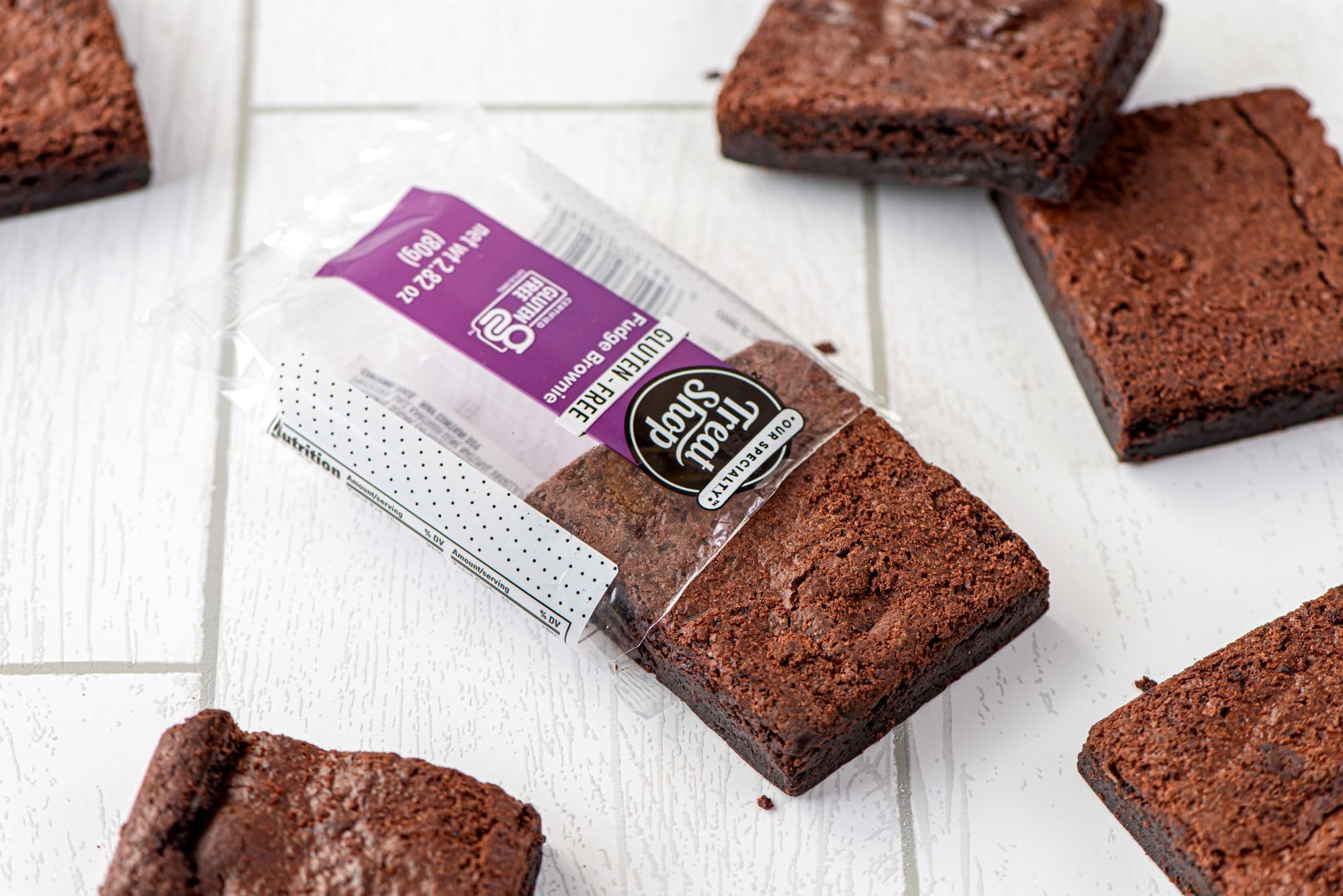 Gluten Free Chocolate Fudge Brownies - Individually Wrapped, 12 Pack - Perfect for Parties, Gifts & Healthy Snacking