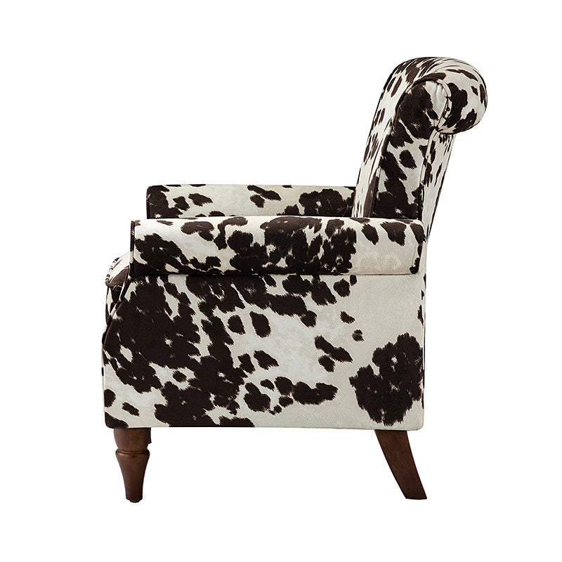 Artemisa Modern Floral Pattern Upholstered Armchair - Comfortable Living Room Accent Chair for Home Office & Lounge Decor