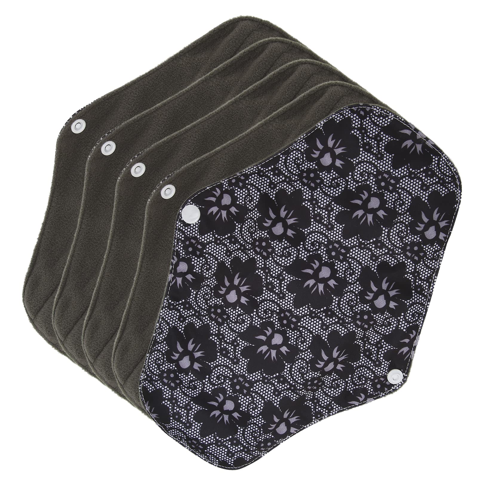 Organic Cotton Reusable Menstrual Pads - Washable Sanitary Pads for Women's Period & Light Incontinence | Eco-Friendly, Soft & Absorbent | Perfect for Active Lifestyles, Travel & Sustainable Living (M05)