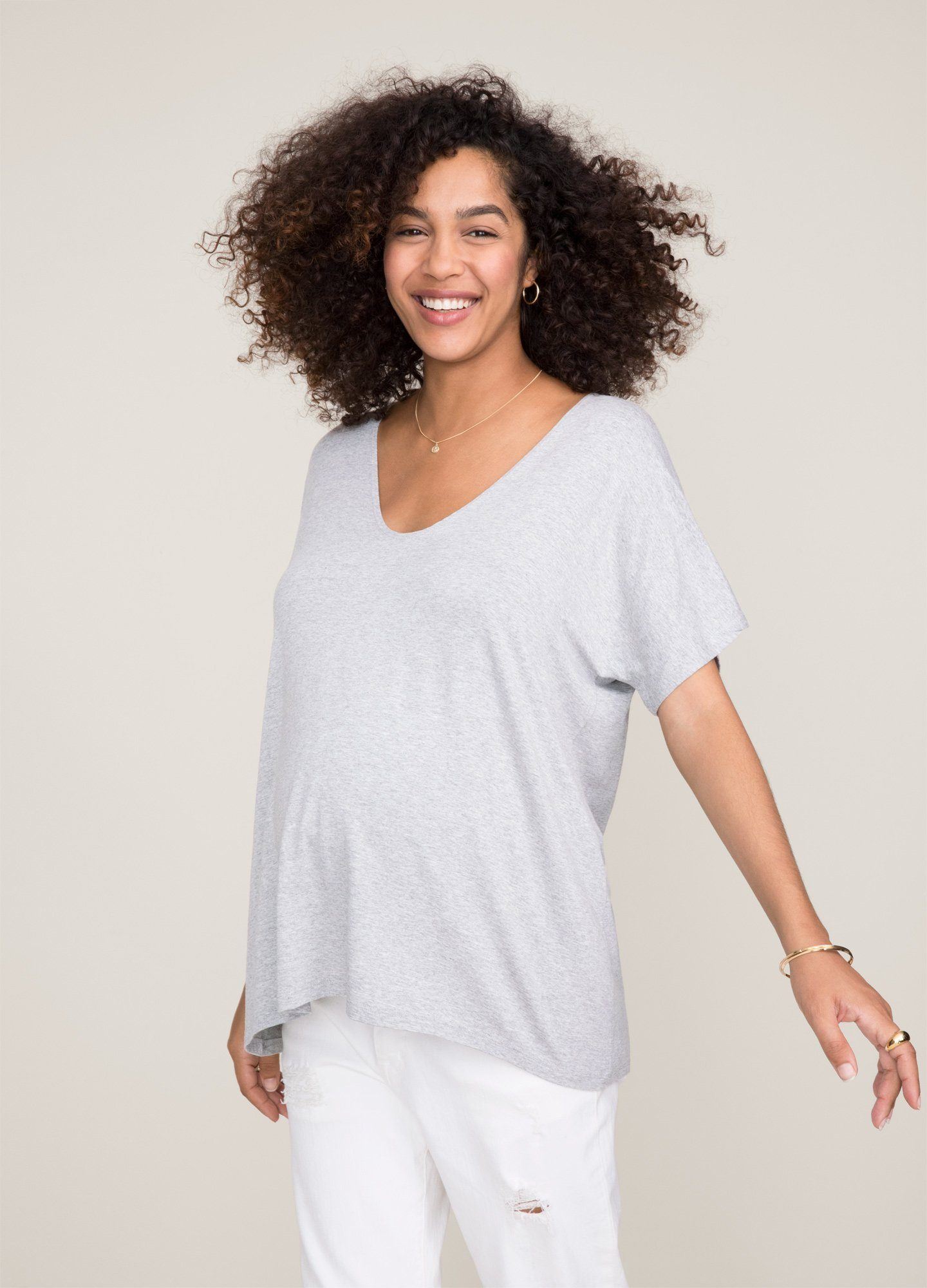 The Perfect Vee 7 - Premium Women's Fashion T-Shirt | Soft Cotton Crewneck Tee for Casual Wear & Everyday Outfits | Perfect for Layering, Weekend Errands & Coffee Dates