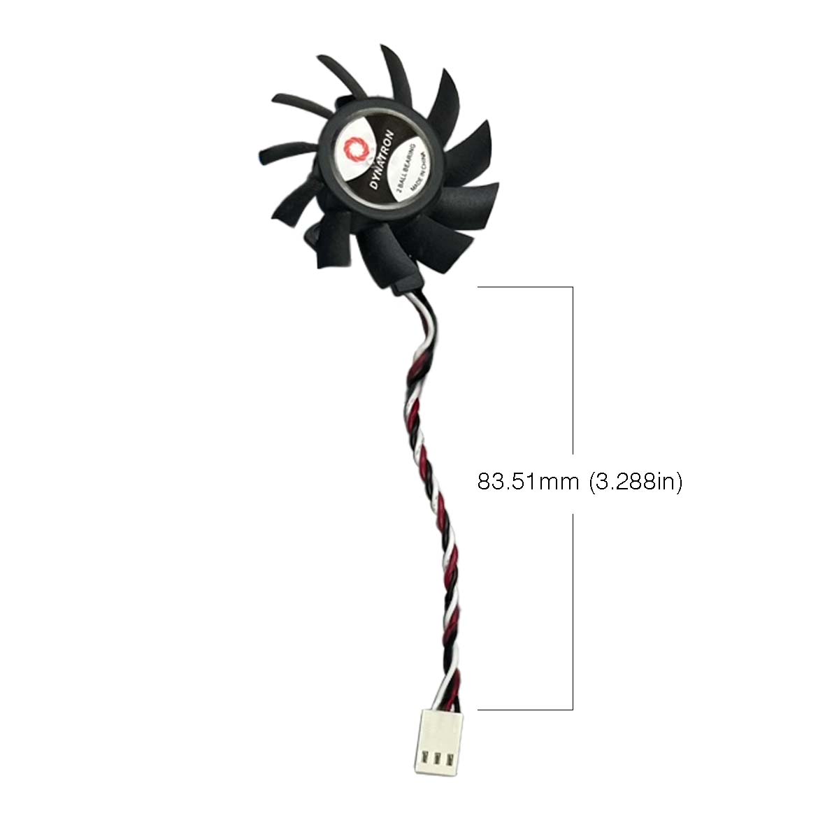 High Performance Frameless 50x10mm Cooling Fan - 3 Wire/Pin Connector DF125010BH 3G for V31G - Perfect for PC Cooling, Electronics & Industrial Applications