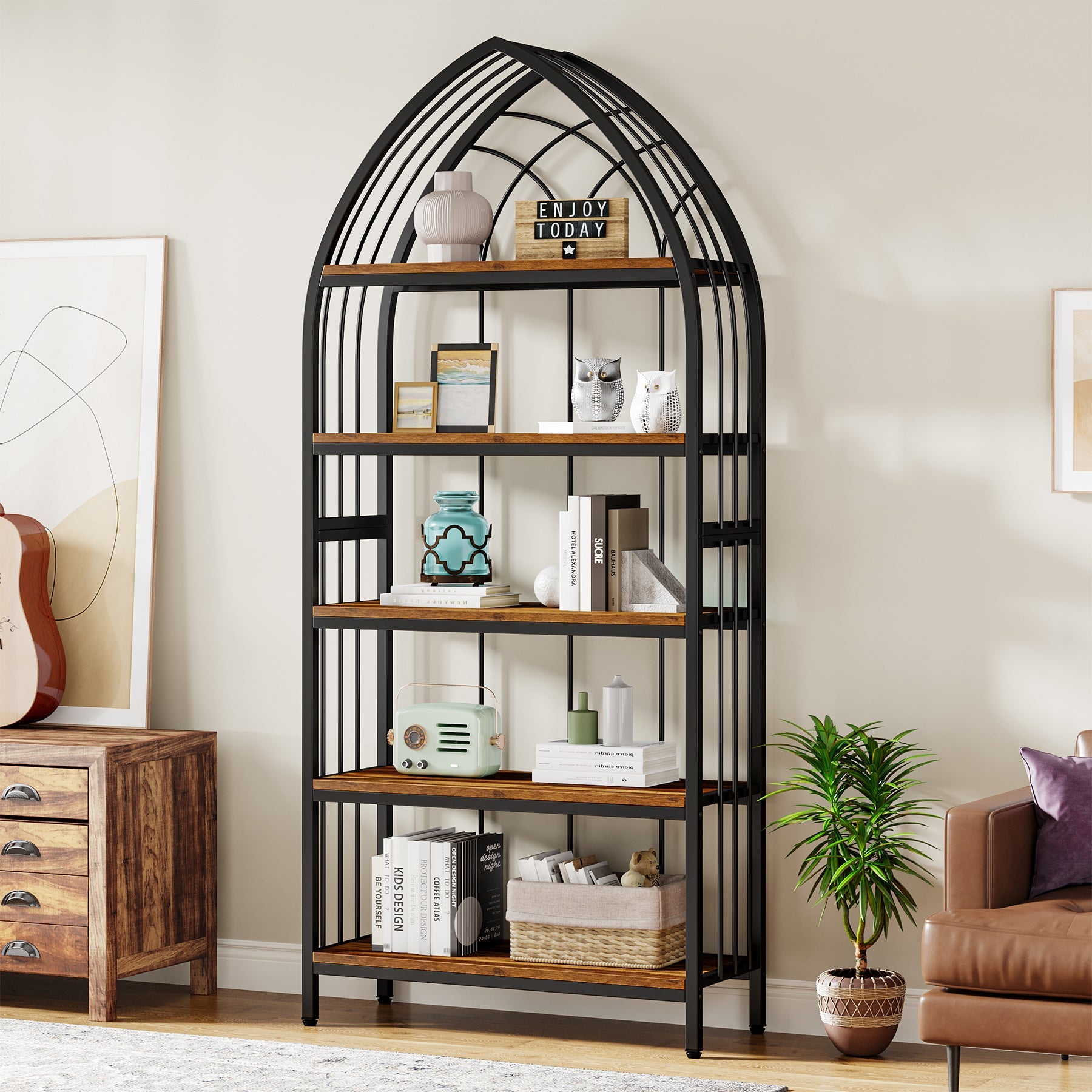 5 Tier Bookshelf - 74.8