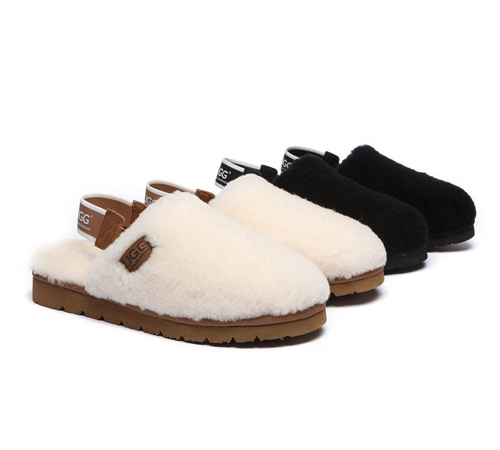 Australian Shepherd® Women's 2-Way Style UGG Slippers with Removable Strap - Slingback Kamari Design for Cozy Home & Outdoor Wear