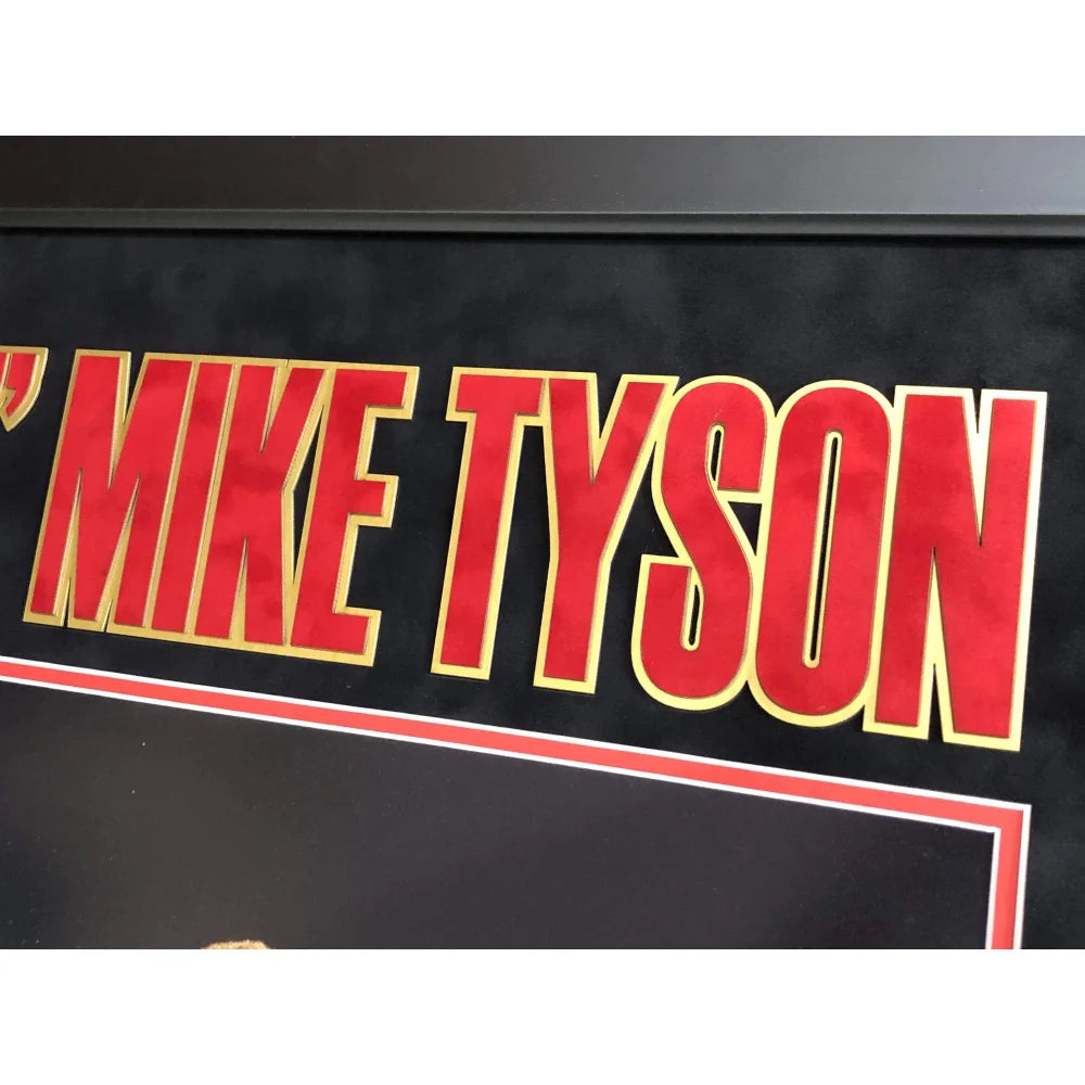 Iron Mike Tyson Autographed 16x20 Framed Photo - PSA/DNA Certified COA - Museum Quality Boxing Memorabilia - Perfect for Sports Collectors & Man Cave Decor