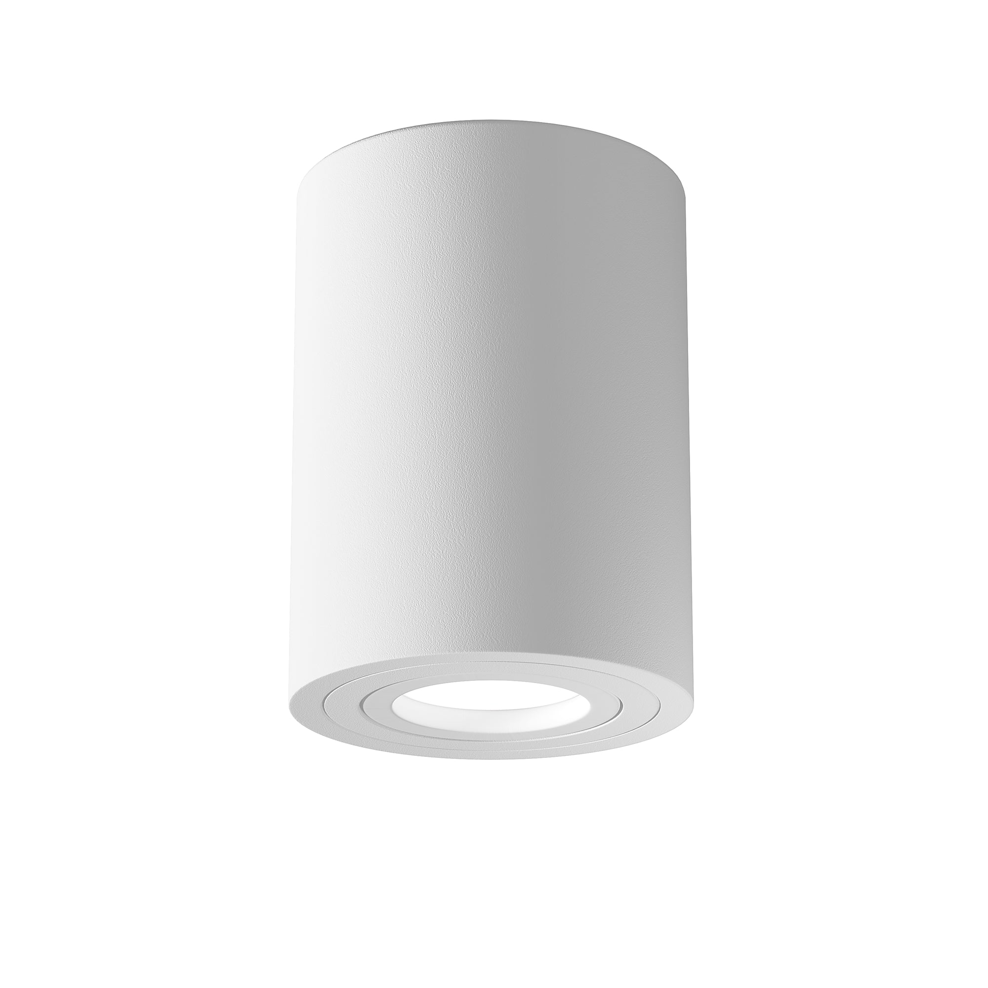 Atom Flush Spotlight IP20 in White & Black - Modern Recessed Ceiling Light for Living Room, Bedroom & Kitchen
