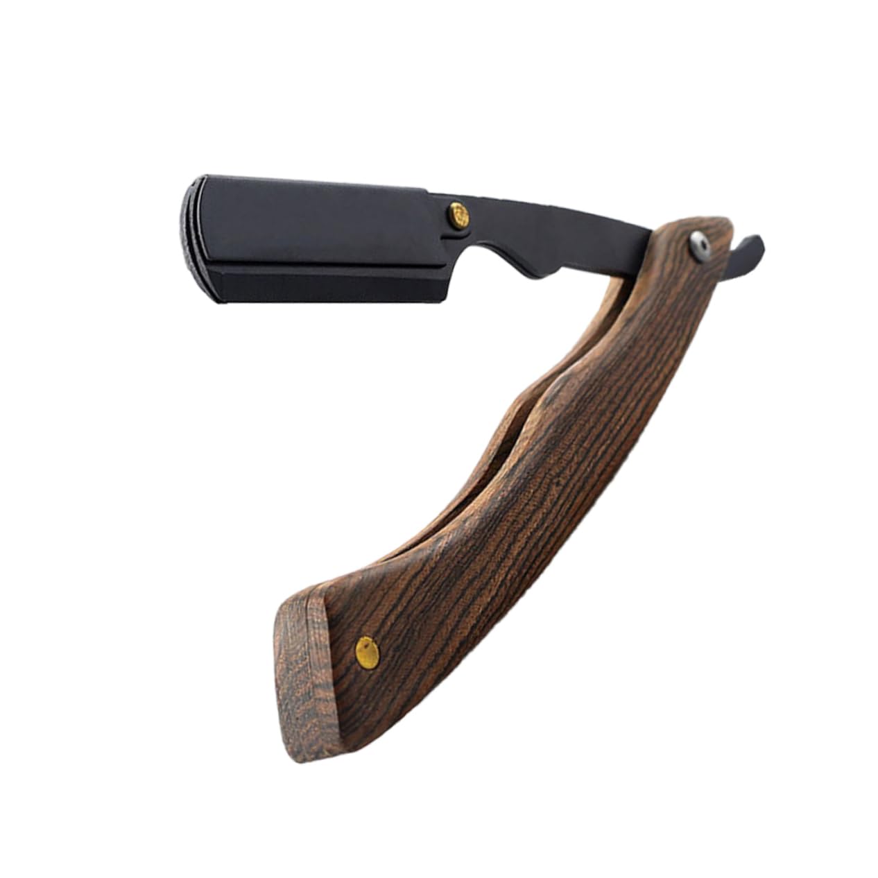 Vintage Golden Ergonomic Shaver Holder for Men - Beard Razor Stand with Comfort Grip (No Blade Included) - Perfect for Bathroom Countertop & Travel Shaving Kit Organization