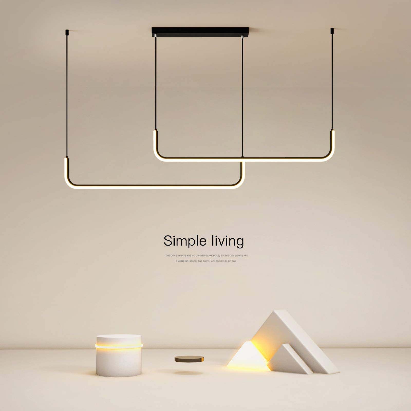 Nordic Modern Chandelier - White Silicone Lampshade for Living Room & Bedroom