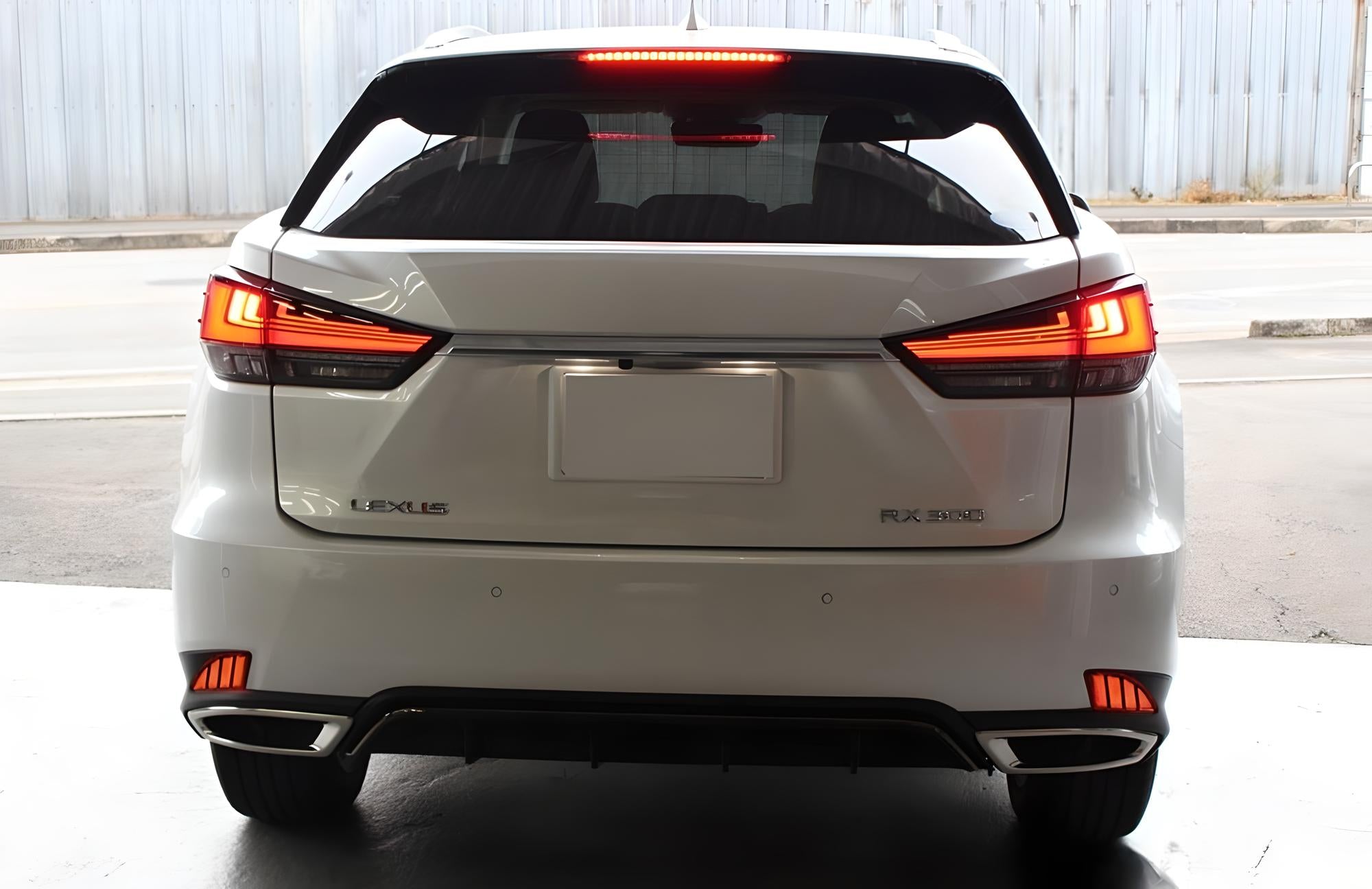 Full LED Bumper Reflector Lights for Lexus RX 2020-2022 Models with Brake Signal Function - Upgrade Your Car's Rear Lighting for Enhanced Safety & Style