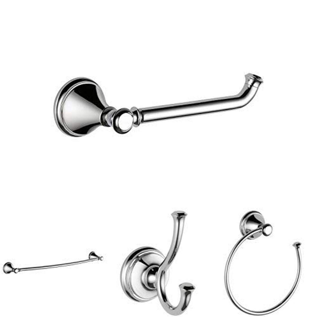 Delta Cassidy 4-Piece Bathroom Hardware Set - 24
