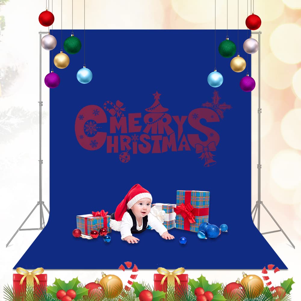 10x10 ft Blue Chromakey Backdrop - Premium Polyester Fabric Photography & Video Studio Background with 4 Clips | Perfect for Green Screen, YouTube Videos, Live Streaming & Professional Photo Shoots