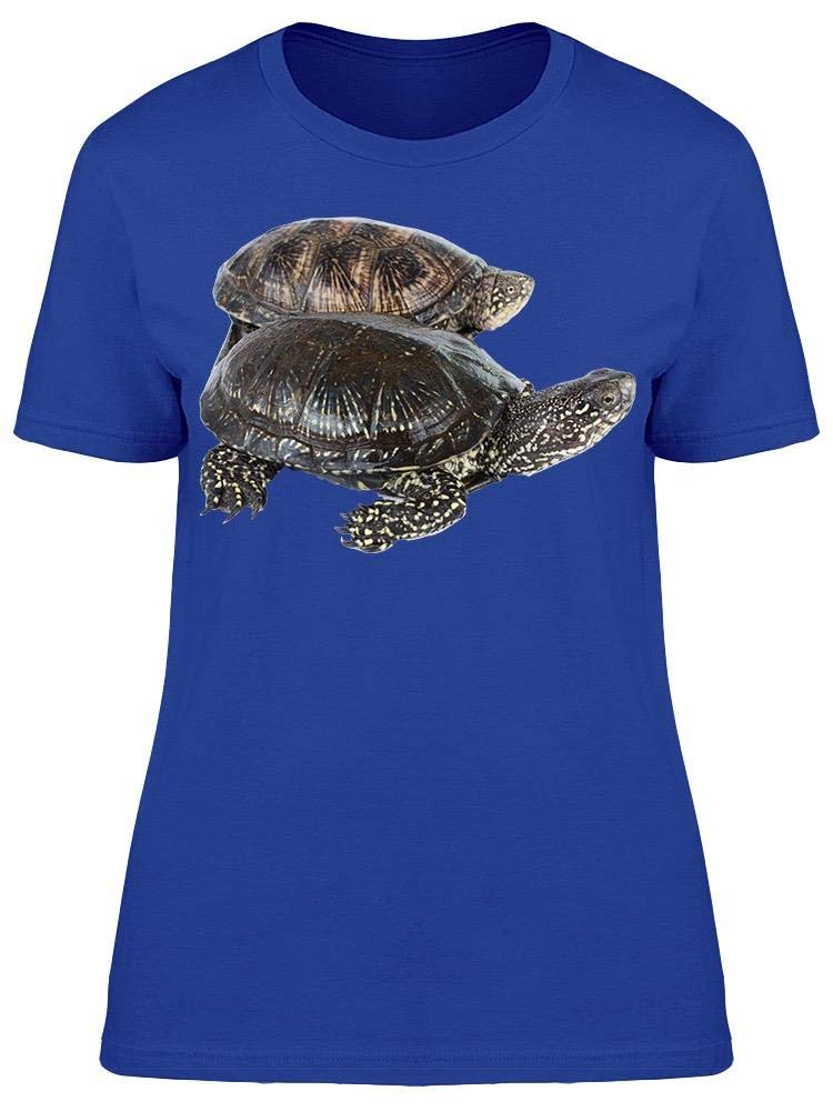 Women's Turtle Walking Graphic T-Shirt - Cute & Comfortable Casual Tee for Animal Lovers, Outdoor Walks & Relaxing Weekends