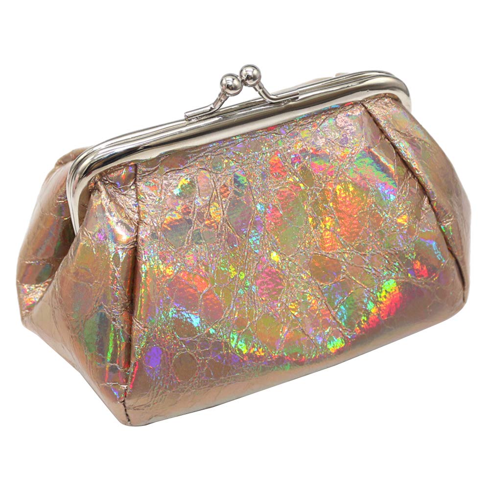Fashion Holographic Cosmetic Bag for Women - Travel Storage & Wallet for Cards/Keys - Outdoor & Coffee Dates