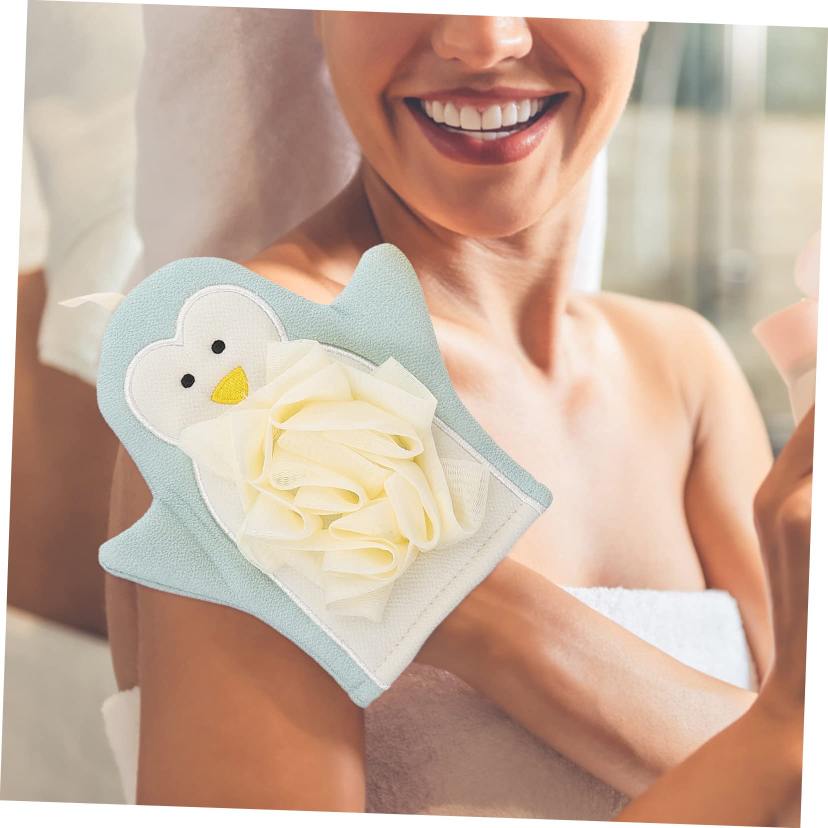 Beautifu 2-Pack Exfoliating Shower Gloves for Self Tanner Application - Body Scrub & Skin Cleansing Mitts - Perfect for Spa Day, Tanning Routine & Gentle Exfoliation