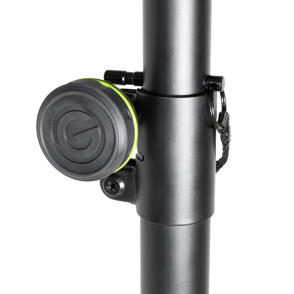 Premium SS 5211 B Speaker Stands Set of 2 with Carrying Bag - Adjustable Height for Bookshelf & Floor Speakers - Perfect for Home Theater, Studio, DJ Setup & Live Performances (GSS5211BSET1)