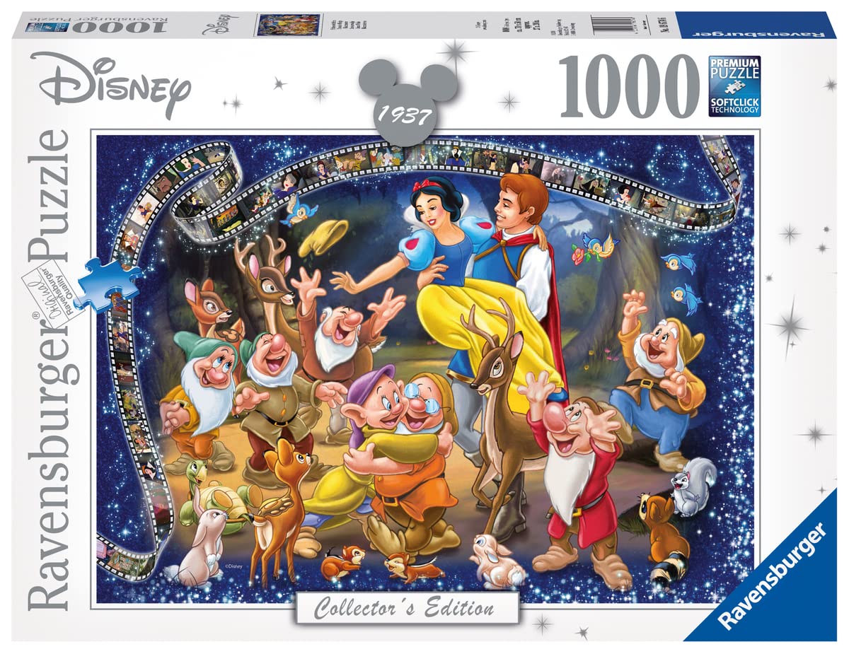 Ravensburger Disney Snow White 1000 Piece Jigsaw Puzzle for Adults - Premium Quality Puzzle Glue Included for Framing - 70x50 cm - Perfect for Family Game Night, Home Decor & Gift Ideas