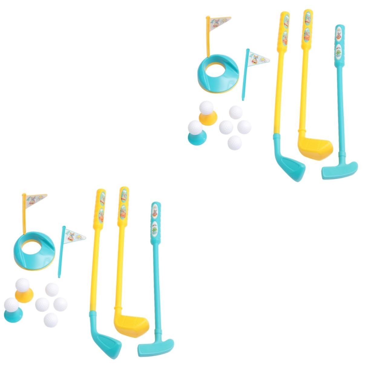 VICASKY 2-Piece Kids Golf Club Set for Toddlers Ages 3-5 - Outdoor Sports Toys for Girls & Boys - Parent-Child Golfing Fun in Backyard, Park & Playground