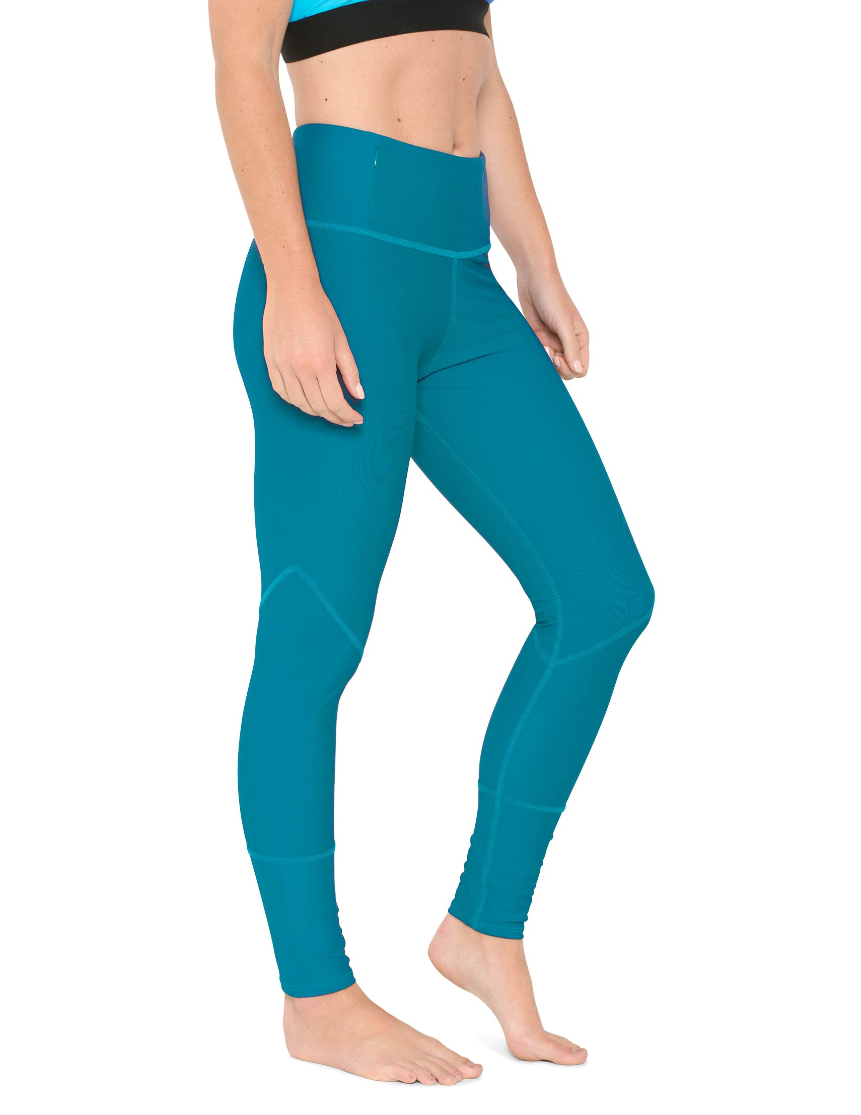 Tuga Women's High Waisted Swim Leggings - UPF 50+ Sun Protection Swimwear, Quick Dry & Chlorine Resistant - Made in USA - Perfect for Swimming, Surfing, Yoga & Beach Activities
