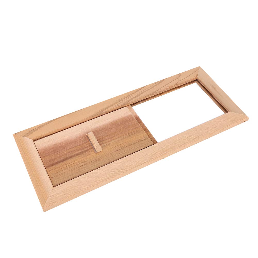 Premium Cedarwood Air Vent Grille - Durable Ventilation Panel for Doors, Sauna Rooms & HVAC Systems | Natural Airflow Solution for Home, Spa and Commercial Spaces