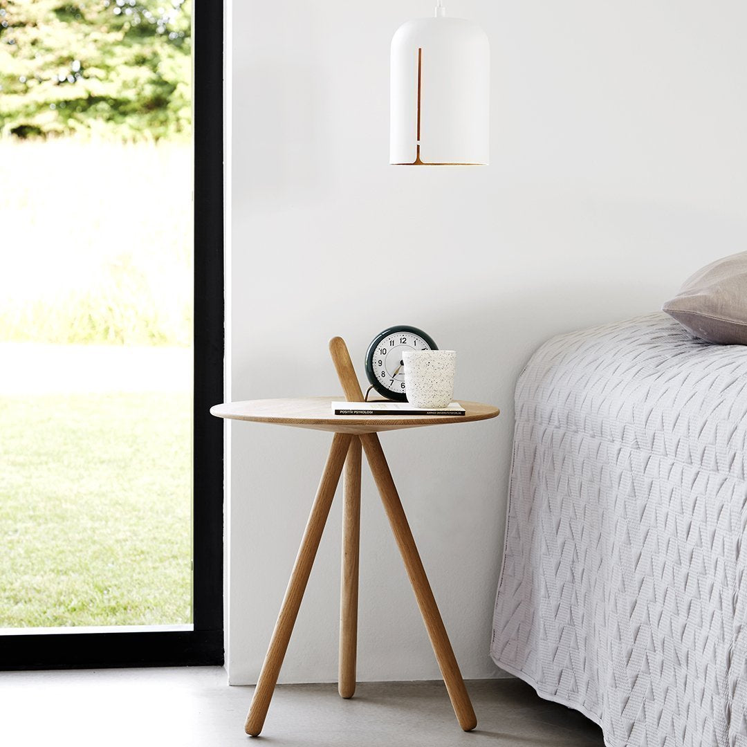 Modern Side Table - Small End Table for Living Room, Bedroom, or Office - Compact Nightstand with Sturdy Design for Home Decor