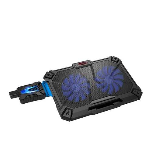 Coolcold Icing 4 Laptop Cooling Pad - Adjustable Notebook Cooler Stand with Powerful Fans for Optimal Heat Dissipation - Perfect for Gaming, Office Work & Long Computing Sessions