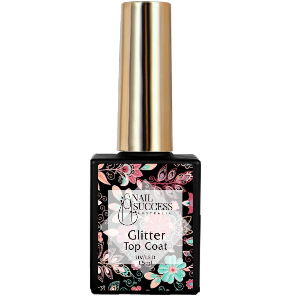 Glitter Gel Top Coat - Long-Lasting Shine & Sparkle for Nails | Perfect for Manicures, Pedicures & Nail Art | Salon-Quality at Home