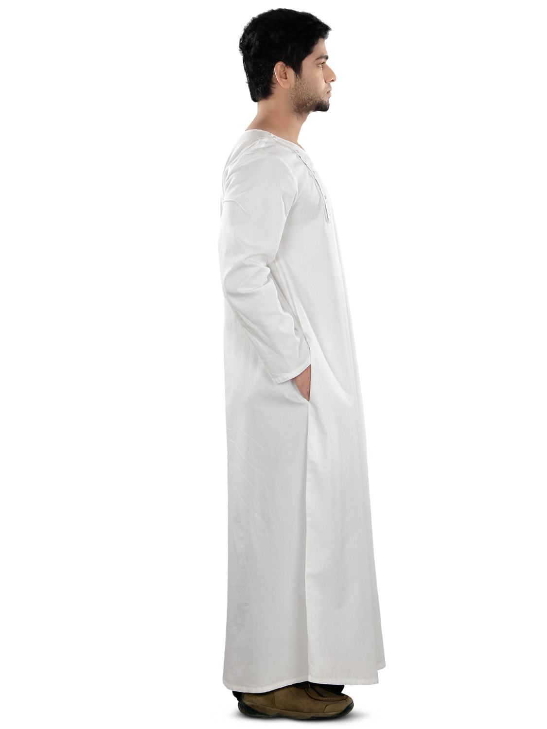 Elegant White Galabiyya Dress for Women - Traditional Arabic Kaftan for Eid, Wedding & Special Occasions - Comfortable & Stylish Islamic Clothing for Home & Parties