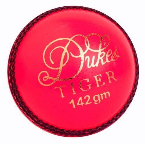 Dukes Tiger Cricket Ball - High Quality Leather Cricket Ball for Professional Matches & Training | Perfect for Outdoor Sports, Cricket Games, and Practice Sessions