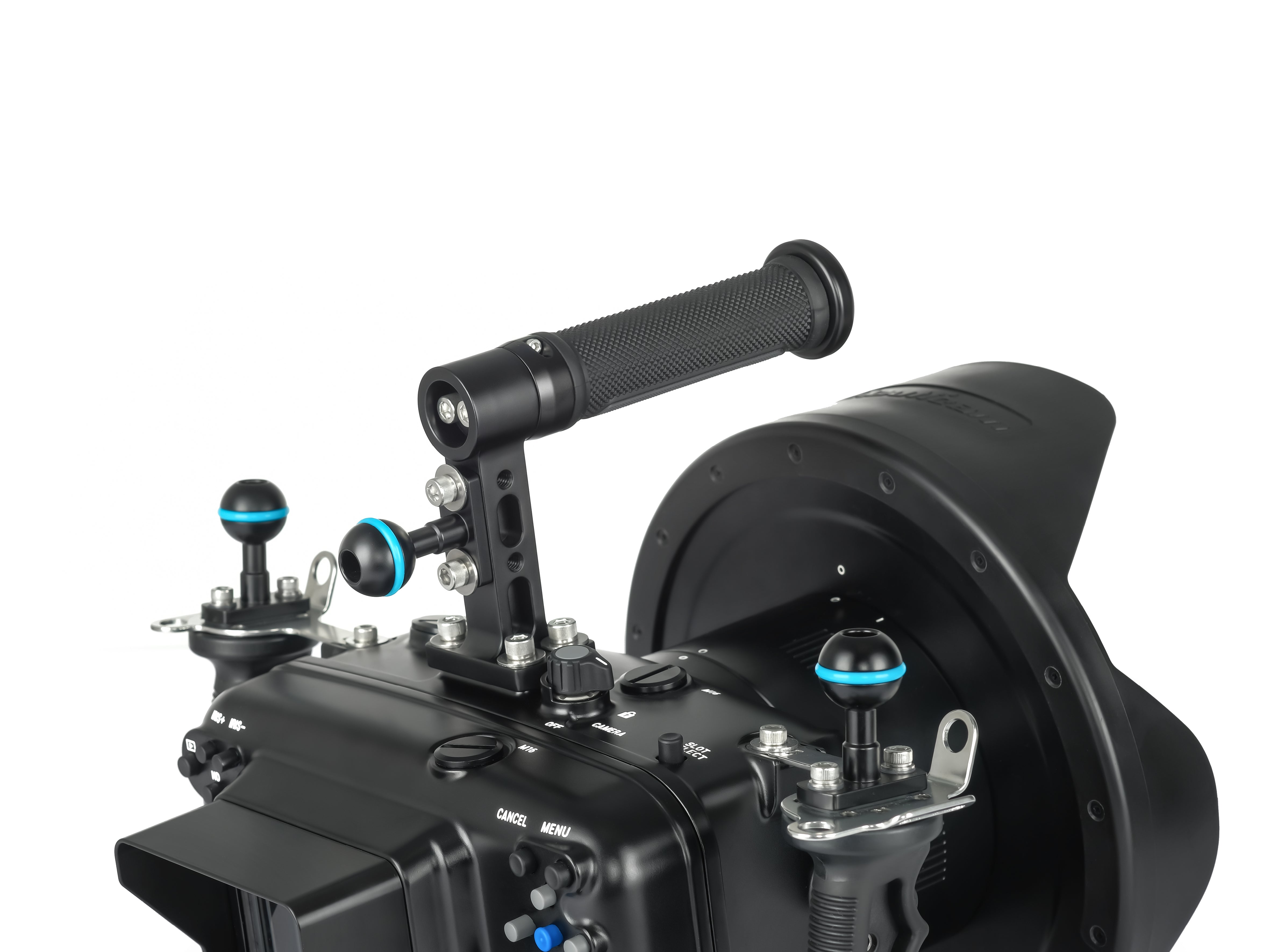Nauticam Top Handle for E2/F/C70/BGH1/BMPCC/KOMODO/RAPTOR - Professional Underwater Camera Grip for Cinematic Filming & Photography