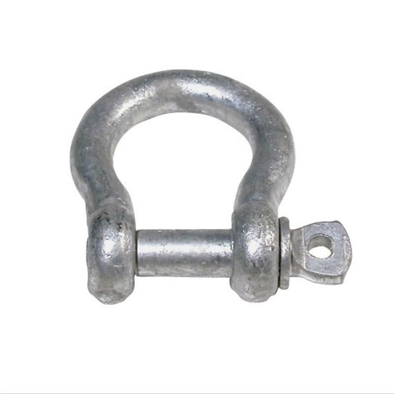 BLA Bow Shackle with 6mm Galvanized Pin - Heavy Duty Rigging Hardware for Marine, Towing & Construction Use