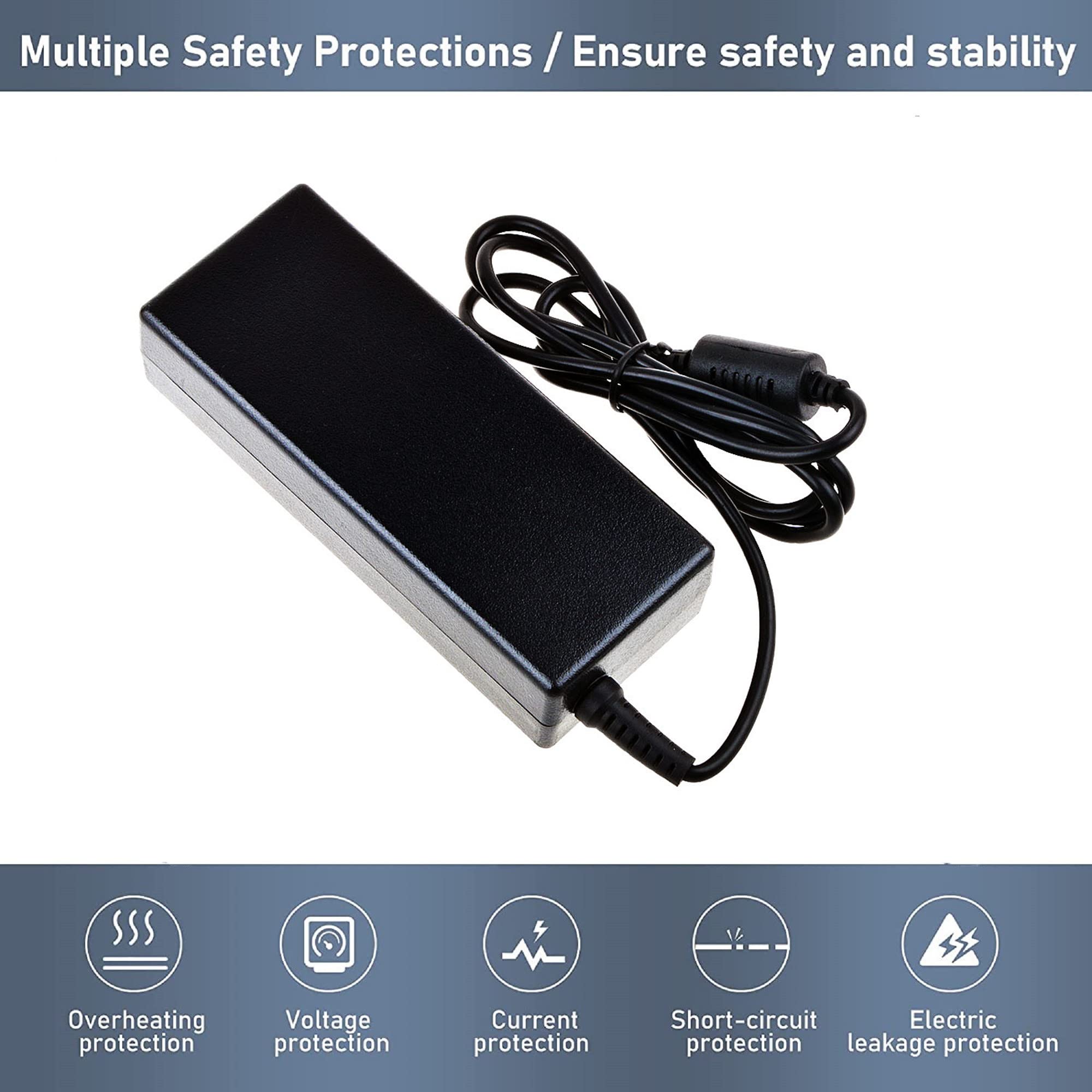 Original AC Adapter Charger Power Supply for HP PhotoSmart Pro B8850 Q7161A Printer C8187-60034 - Replacement Power Cord for Home & Office Printing Use