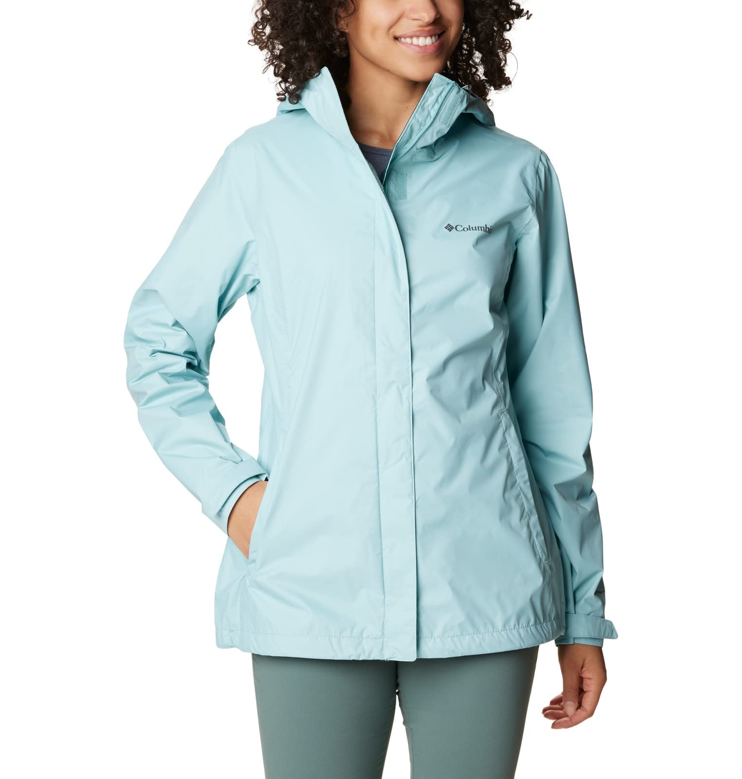Columbia Women's Arcadia II Jacket - Waterproof Raincoat, Lightweight Windbreaker for Hiking, Travel & Outdoor Activities