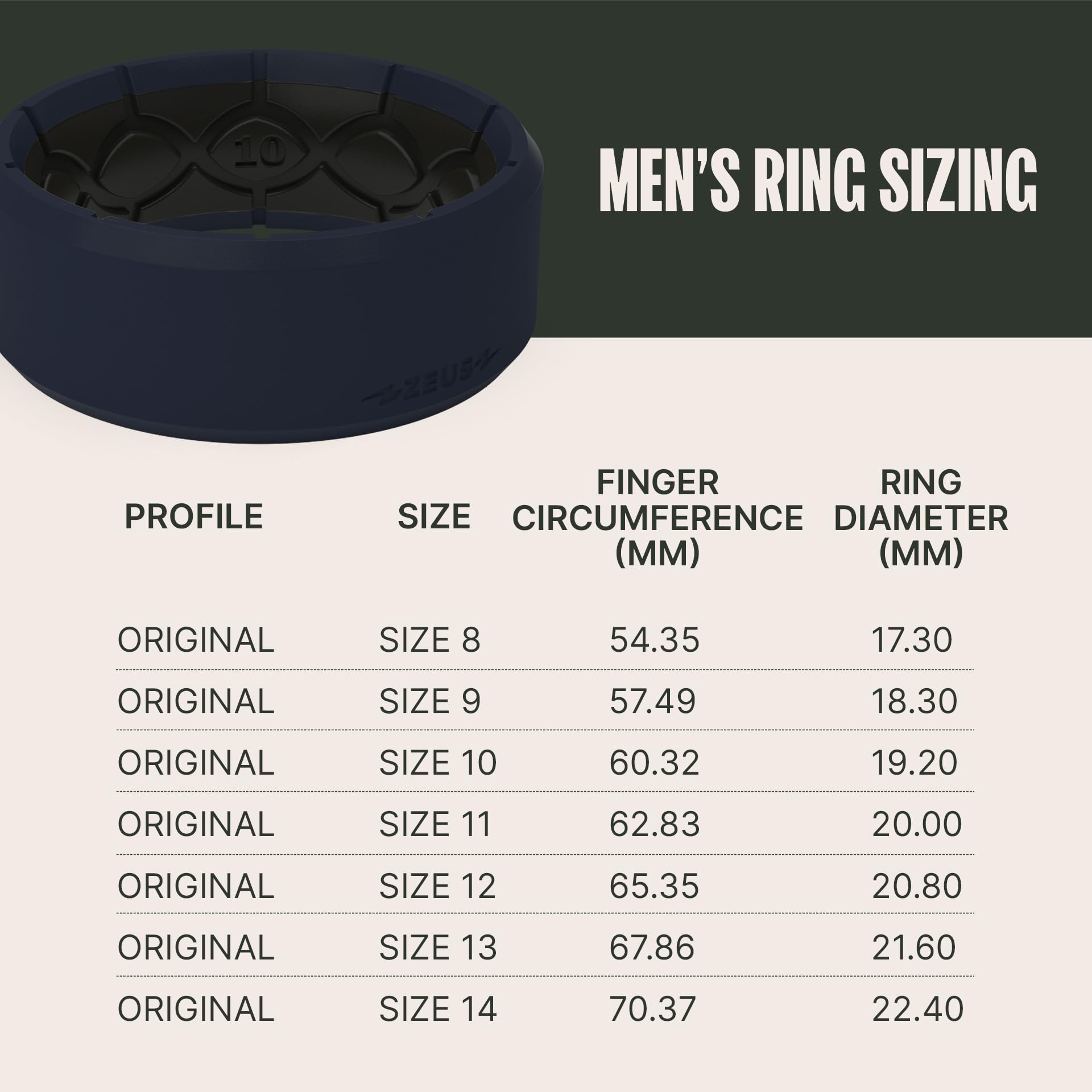 Groove Life Zeus Silicone Ring - Breathable Rubber Wedding Band for Men, Durable Comfort Fit Ring with Unique Design | Perfect for Active Lifestyles, Gym, Swimming & Outdoor Adventures