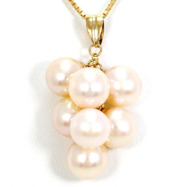 18K Yellow Gold Pearl Necklace for Women - Elegant Bridal Jewelry, Wedding Gift & Anniversary Present - Perfect for Formal Events, Date Nights & Special Occasions