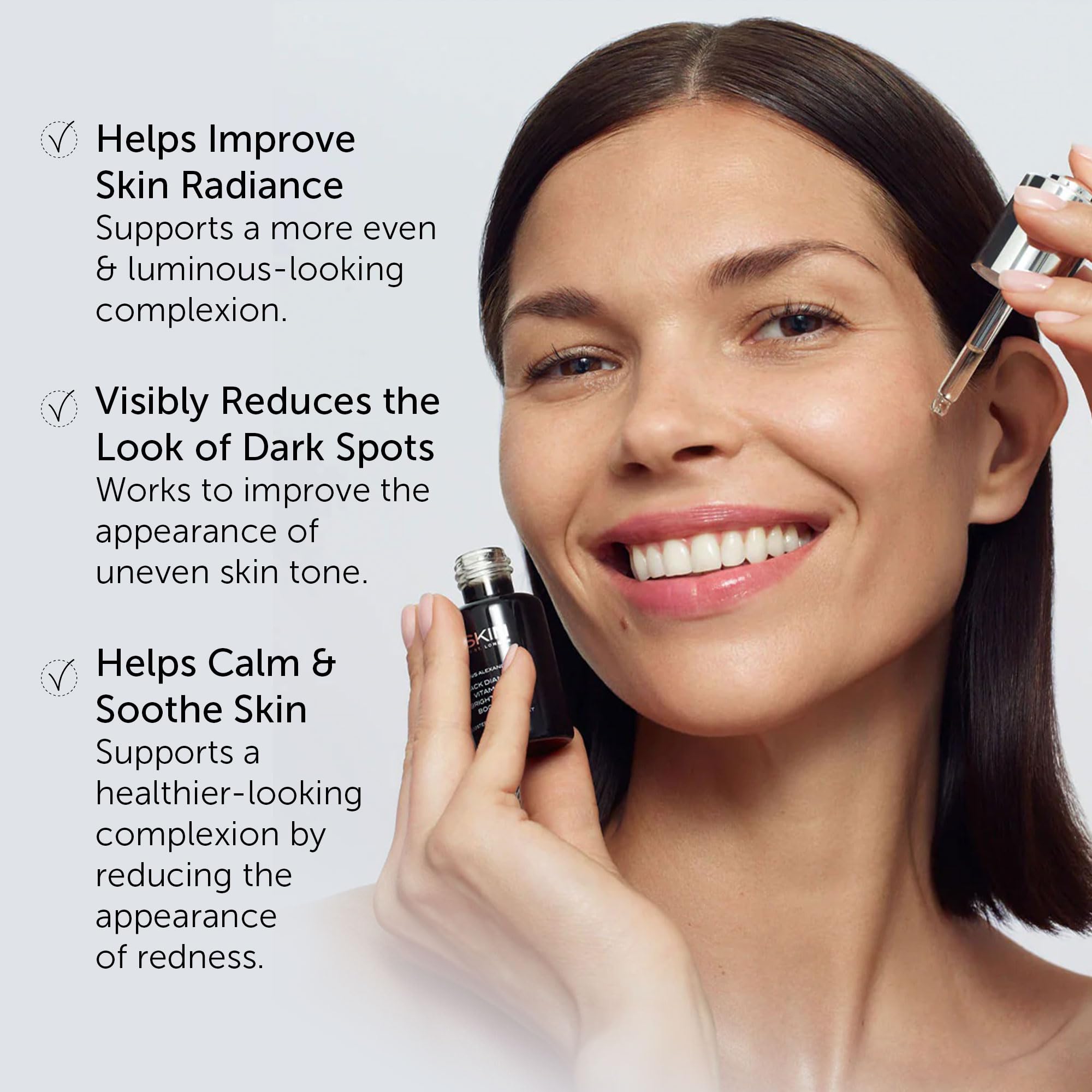 111SKIN Black Diamond Vitamin C Facial Serum - Hydrating Anti-Aging Serum with Hyaluronic Acid & Niacinamide - Reduces Dark Spots & Redness for All Skin Types - 0.68 fl oz - Perfect for Daily Skincare Routine & Nighttime Treatment