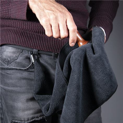 Premium Barista Black Microfiber Cleaning Cloth 19.7
