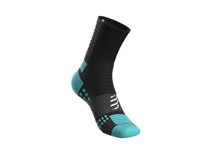 COMPRESSPORT PRO Marathon Running Socks for Men & Women - Black (XU00007B_990) | Moisture-Wicking & Cushioned for Long Distance Running, Trail, and Competition