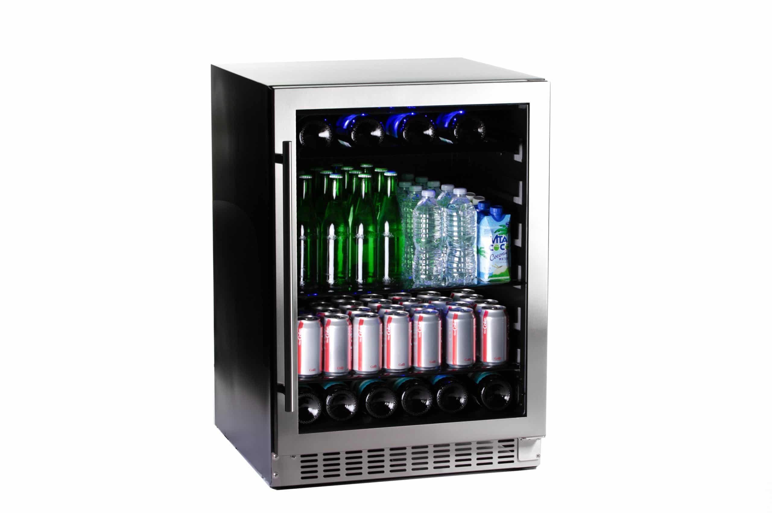 Azure Home Products A224BEVS 2.0 Beverage Cooler - Compact Refrigerator for Wine, Beer & Soda - Perfect for Home Bar, Office or Entertainment Room