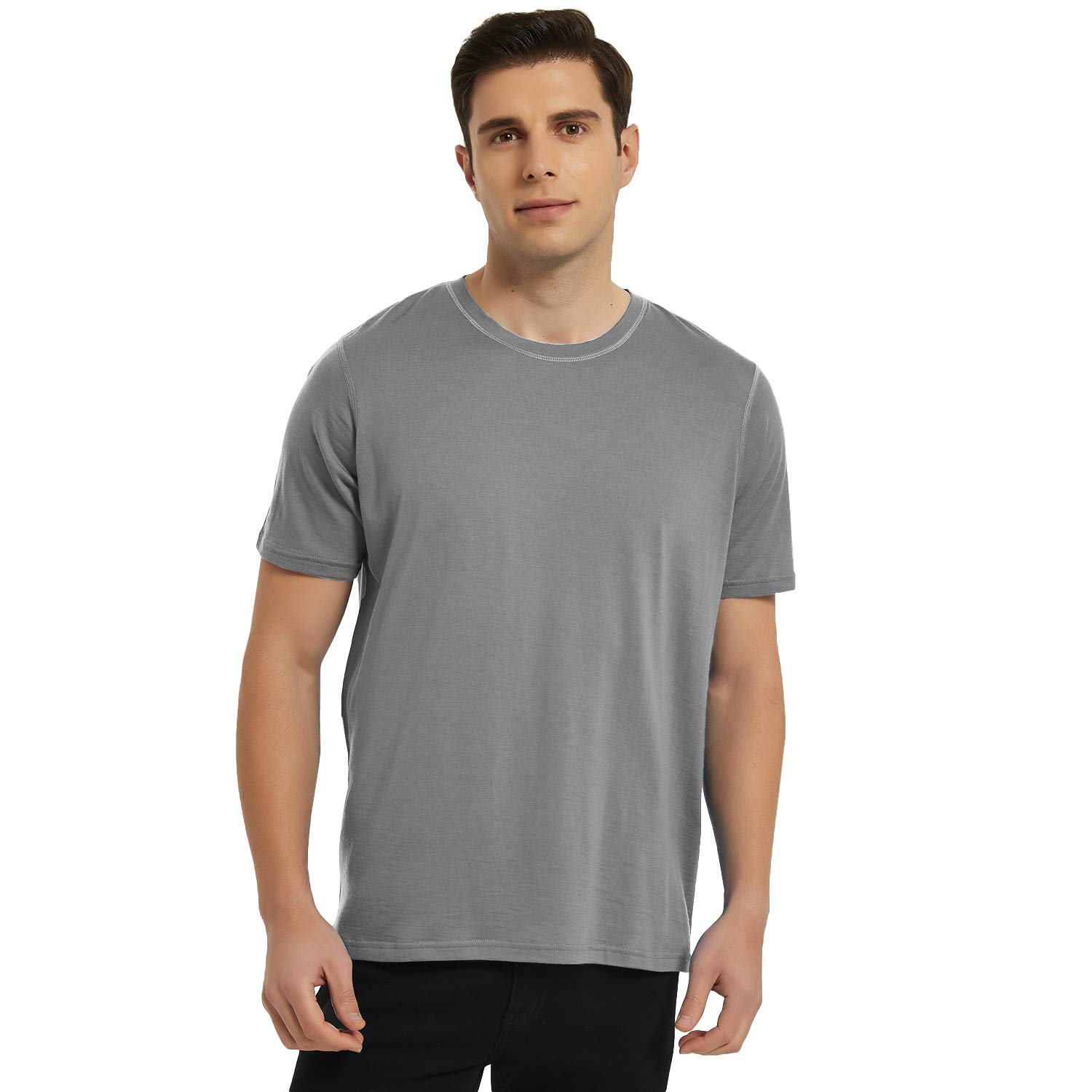 METARINO Men's Merino Wool T-Shirt - Lightweight Short Sleeve Crew Neck Tee for Hiking, Hunting & Cycling | Breathable Base Layer for Outdoor Adventures & Travel