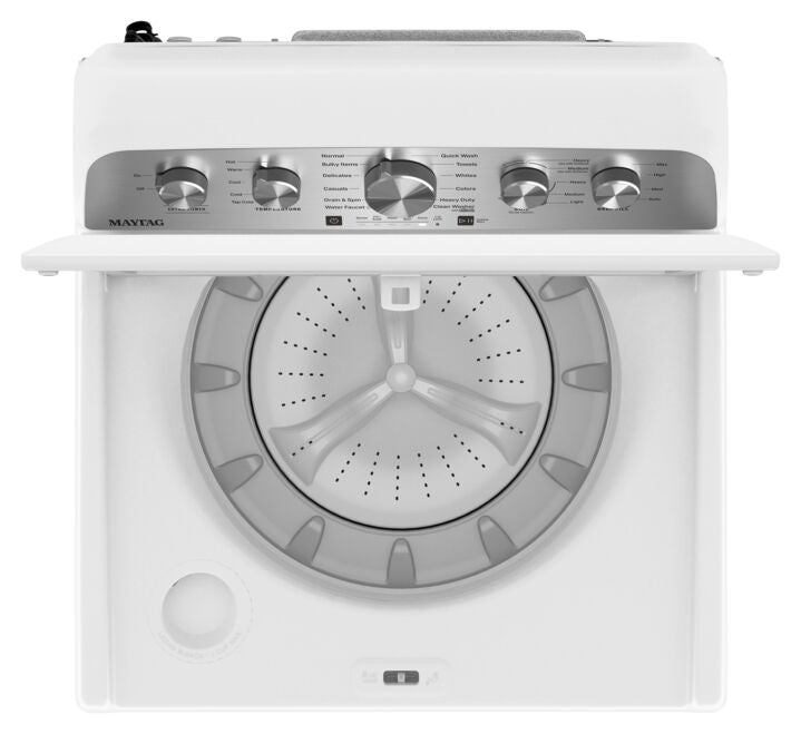 Maytag MVW5430MW 5.5 cu. ft. White Top Load Washing Machine with Extra Power - Perfect for Large Families & Heavy Laundry Loads