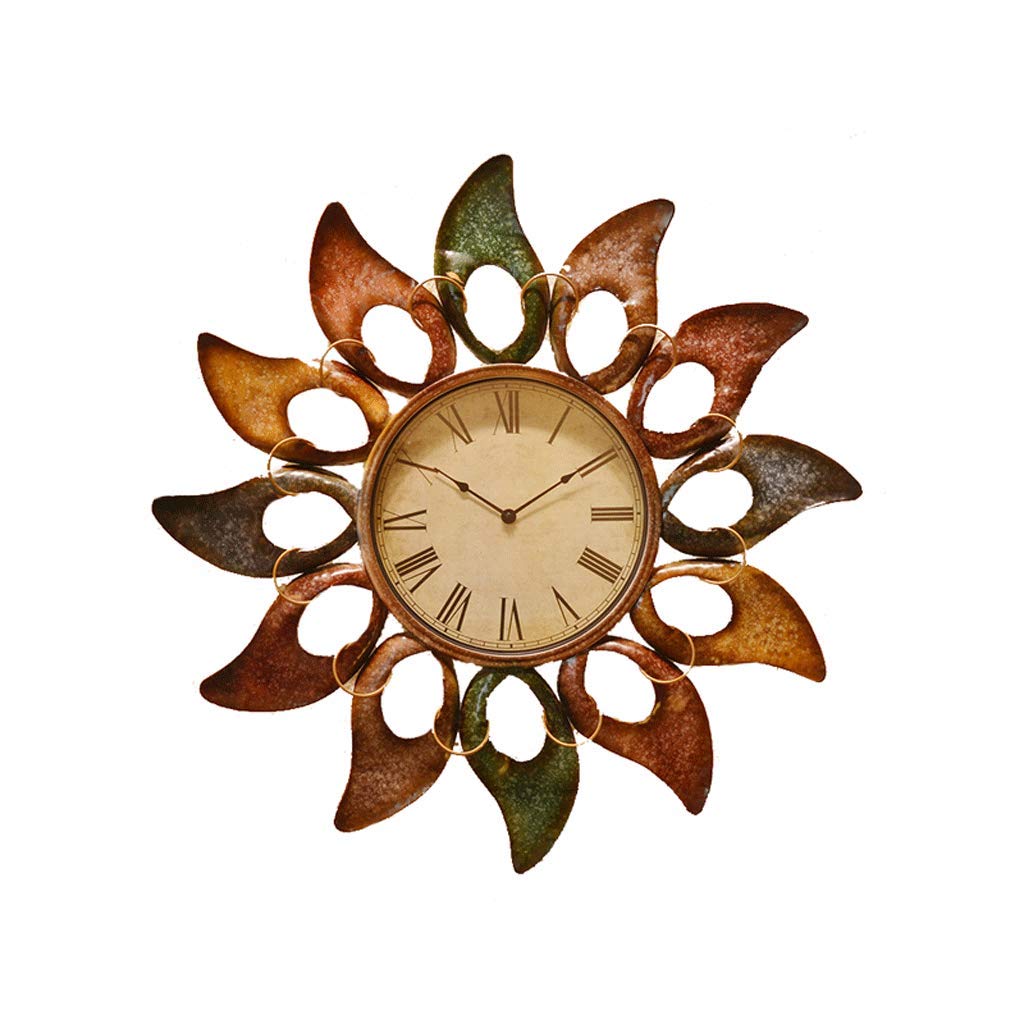 ZLZGZ Sun-Shaped Wall Clock - Unique Handmade Home Decor for Living Room, Bedroom, Study & Nursery - Perfect for Wall Decor, Gift Ideas & Interior Design