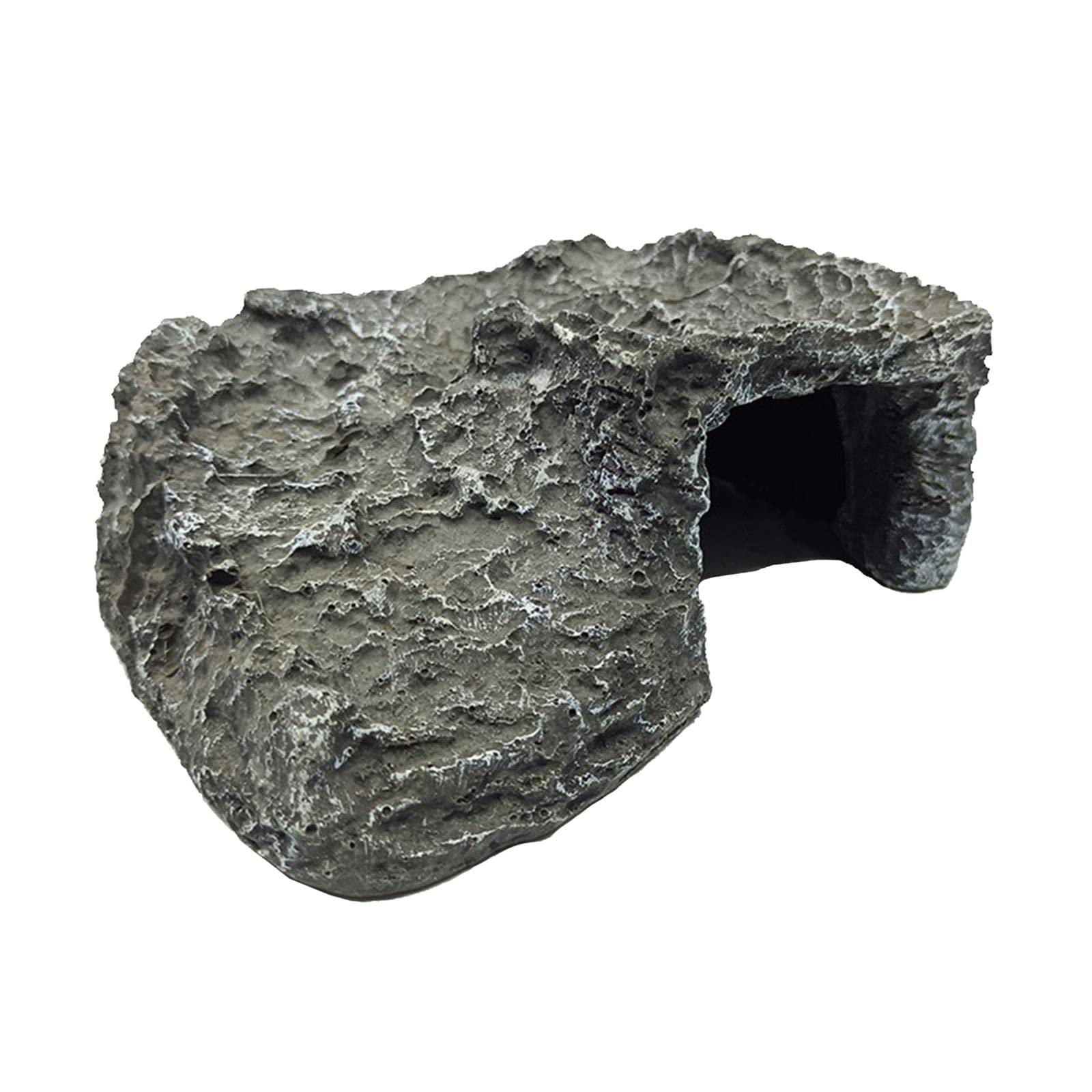 Fenteer Reptile Hideout Cave - Natural Resin Non-Toxic Shelter for Small Lizards, Turtles, Bearded Dragons, Tortoises & Amphibians | Perfect for Terrariums, Aquariums & Reptile Habitats | Pet Supplies for Reptile Enthusiasts