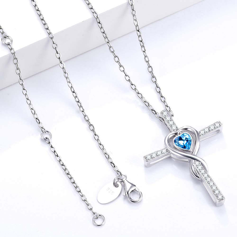 Dorella Love Infinity Necklace - April & May Birthstone Jewelry for Women, 925 Sterling Silver with Simulated Emerald & Diamond - Perfect Birthday Gift for Wife, Mom, Girlfriend - Ideal for Anniversaries, Valentine's Day & Special Occasions