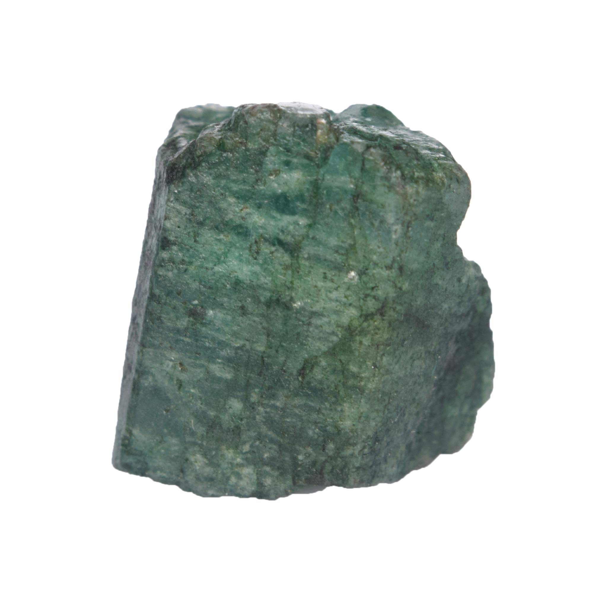 Natural Raw Green Emerald Chunk - 33.50 Ct Healing Crystal for Meditation & Energy Work - Schorl Green Emerald Gemstone for Jewelry Making & Spiritual Healing