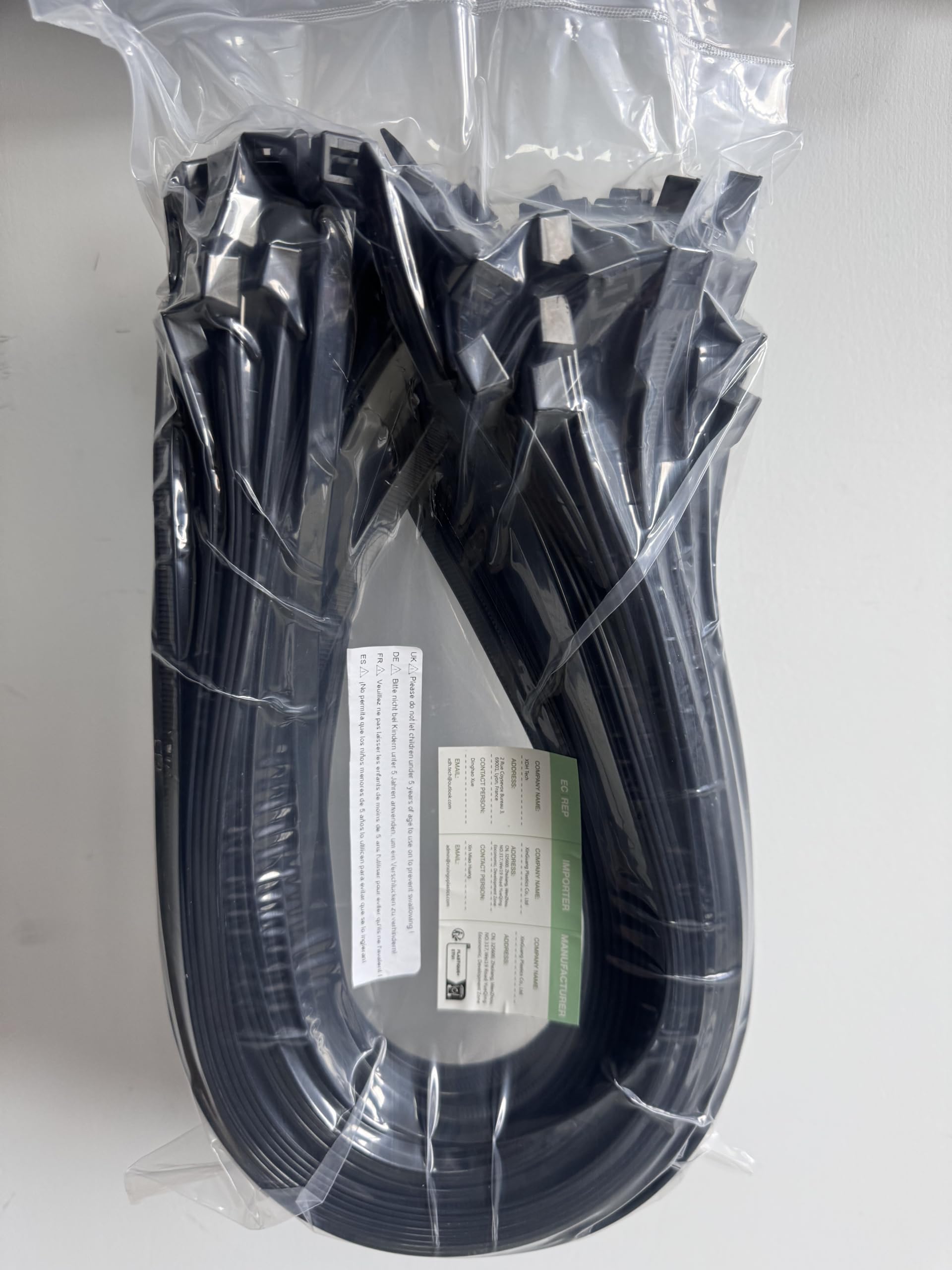 XINGO 31 Inch Heavy Duty Black Nylon Cable Ties - 120 LBS Tensile Strength, Extra Long & Durable Zip Ties for Indoor & Outdoor Use (50 Pack) - Perfect for Organizing Cables, Securing Wires, and DIY Projects