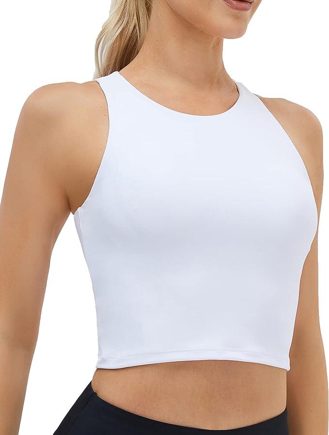 Eurotard Adult & Kids Racerback Crop Top - Athletic Dance Yoga Workout Top for Women, Men & Children - Perfect for Gymnastics, Fitness & Casual Wear
