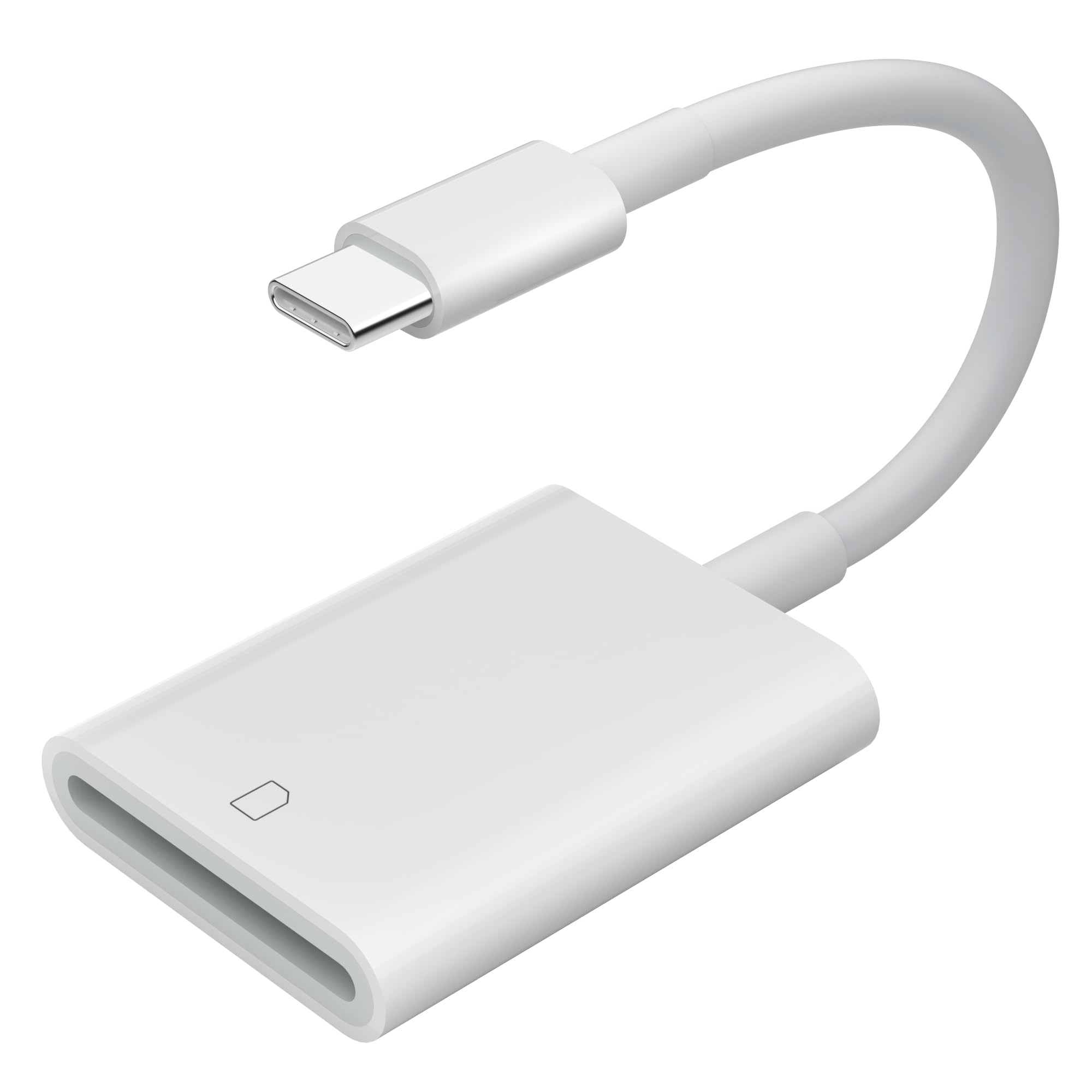 High-Speed USB C to SD Card Reader - USB 3.0 Memory Card Adapter for iPhone 15/16 Pro Max, iPad Pro, MacBook Pro/Air, iMac M1/M2/M3, Galaxy S24 & Android Devices | Perfect for Photo Transfer, Gaming, Travel & Professional Photography (White)