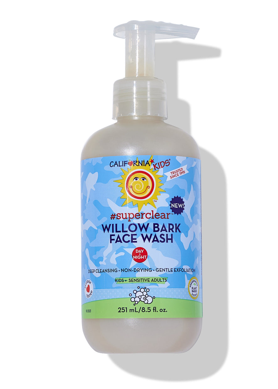 California Kids® #SuperClear™ Gentle Face Wash for Kids - Hypoallergenic & Tear-Free Cleanser for Sensitive Skin - Perfect for Daily Use & Travel