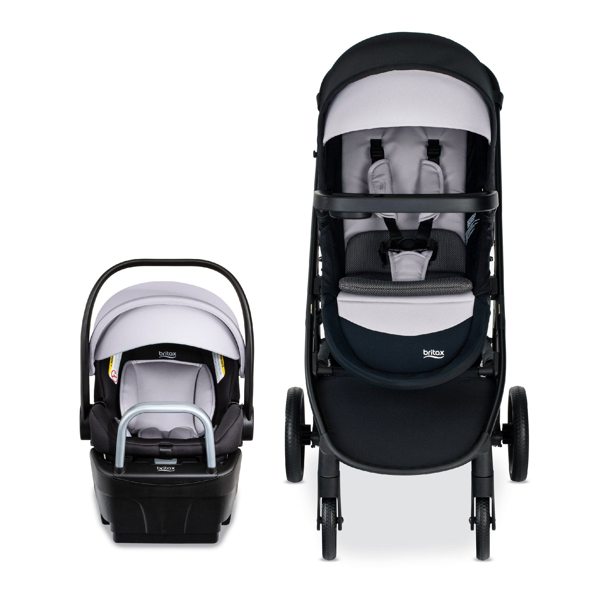 Britax Willow Brook S+ Travel System - Lightweight Stroller & Infant Car Seat Combo for Safe & Comfortable Baby Travel - Perfect for Shopping, Walks & Family Outings