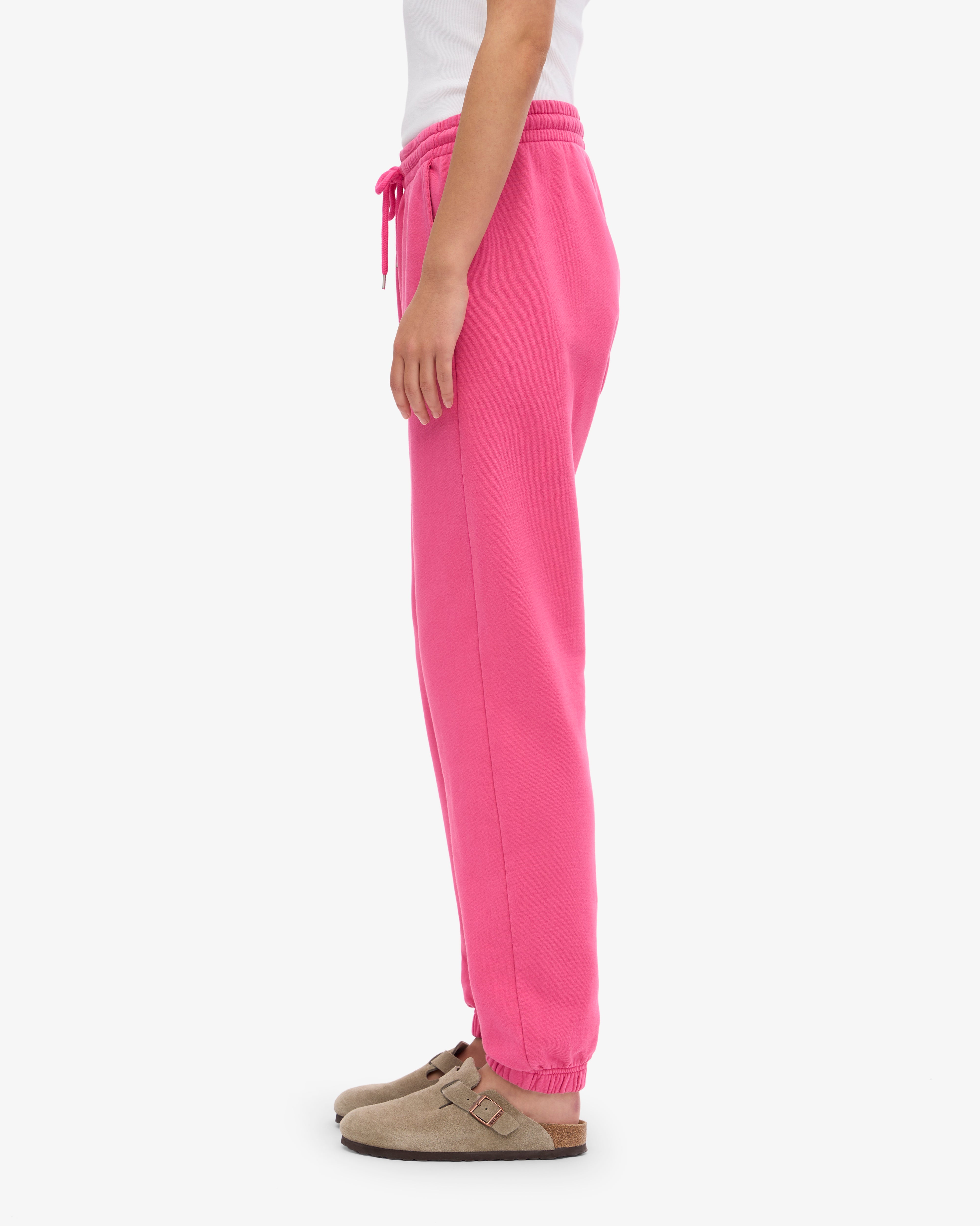 Organic Cotton Sweatpants for Women - Soft & Comfortable Lounge Pants in Bubblegum Pink - Perfect for Yoga, Running & Casual Wear